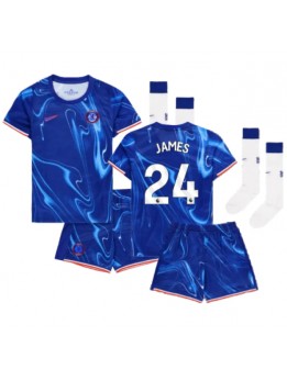 Chelsea Reece James #24 Replika Hemmakläder Barn 2024-25 Kortärmad (+ byxor)